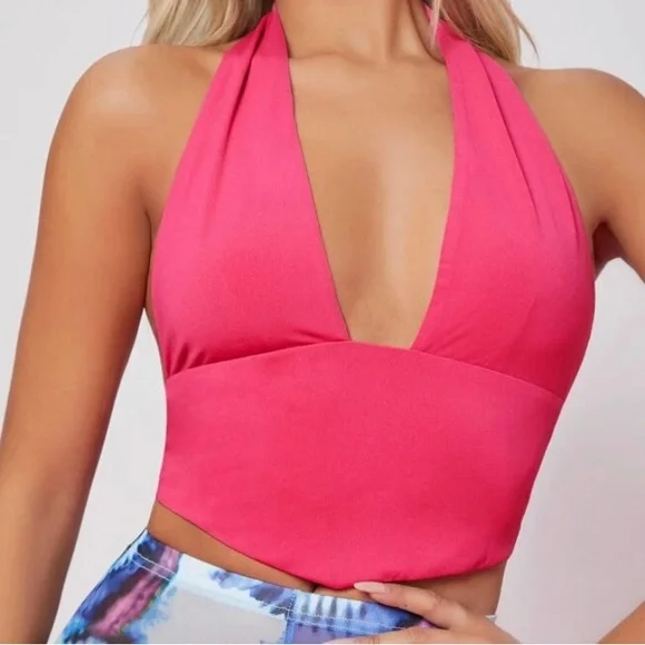 Pink Halter Top - Picture 2 of 2